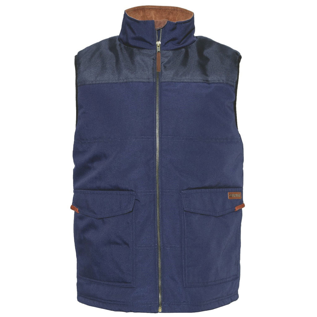 Caterpillar Ag Zip Up Men's Vests Blue USA | 187650-UJS