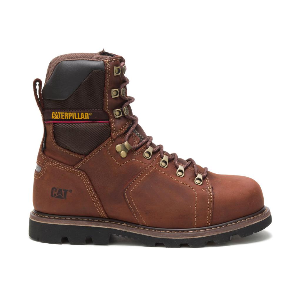 Caterpillar Alaska 2.0 8" Waterproof Thinsulate™ Steel Toe Men's Steel Toe Boots Brown USA | 275401-FOQ