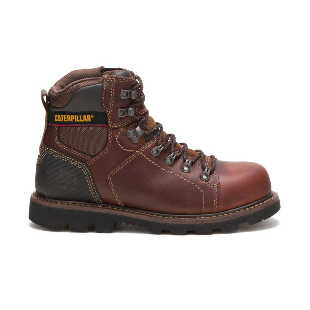 Caterpillar Alaska 2.0 Steel Toe - 6" Men's Work Boots Brown USA | 697432-LYU