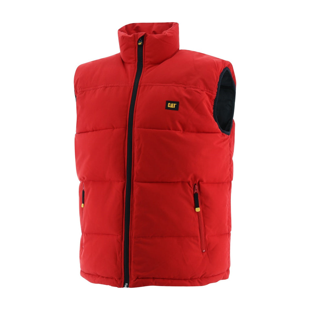 Caterpillar Arctic Zone Men's Vests Hot Red USA | 782594-OJQ