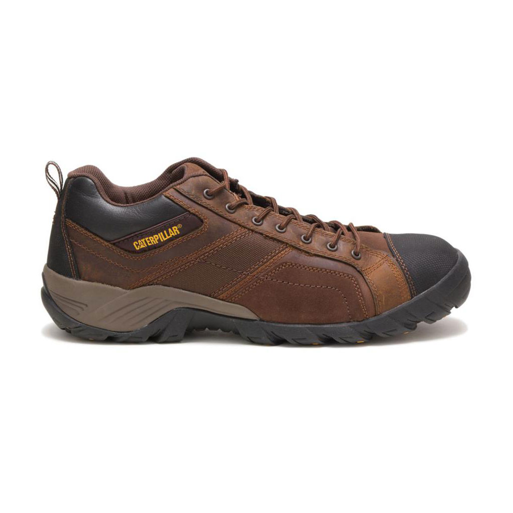 Caterpillar Argon Composite Men's Work Shoes Dark Brown USA | 632589-URA