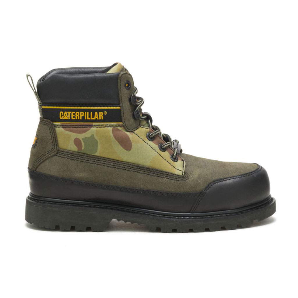 Caterpillar Cat Footwear X Nigel Cabourn Utah Men's Casual Boots Green / Black USA | 184296-HJF