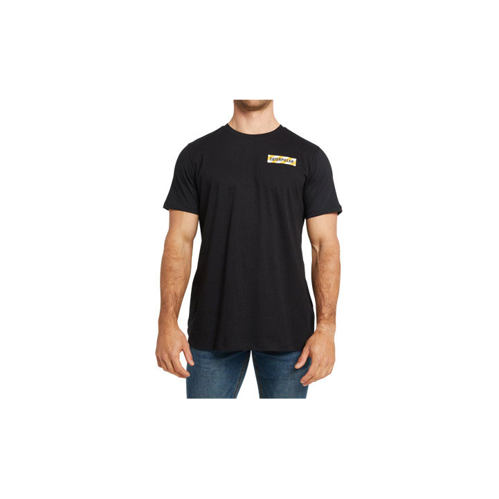 Caterpillar Caterpillar Traffic Men's Tee Shirts Black USA | 714539-XPL