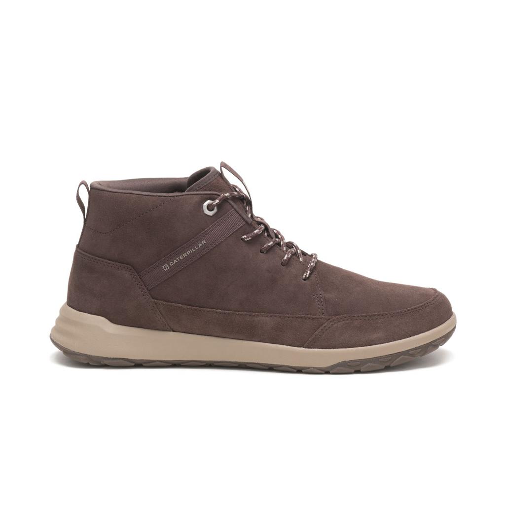 Caterpillar Code Quest Mid Men's Sneakers Coffee USA | 065839-FLQ