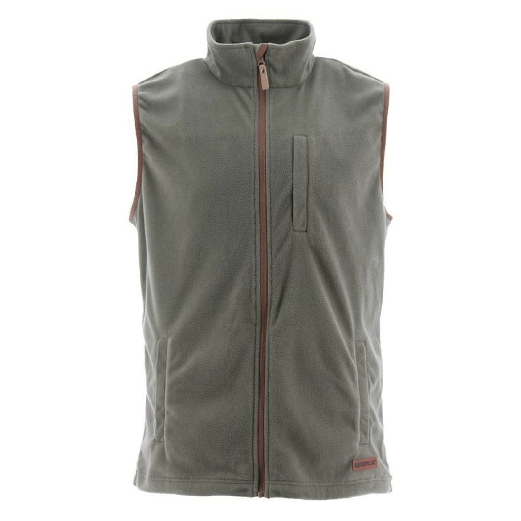 Caterpillar Concord Fleece Cypress Men's Vests Cypres GREY USA | 653840-BCZ