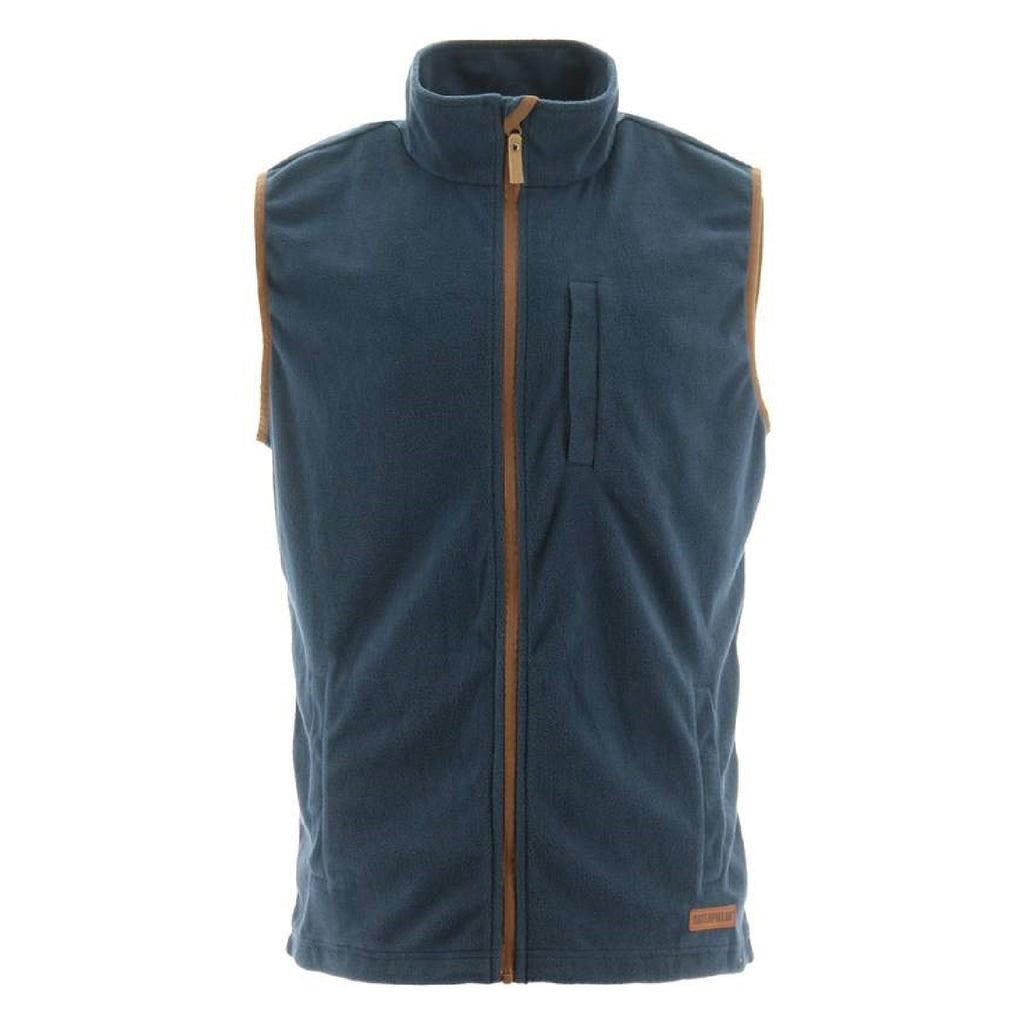 Caterpillar Concord Fleece Men's Vests Eclipse Navy USA | 758916-KPT