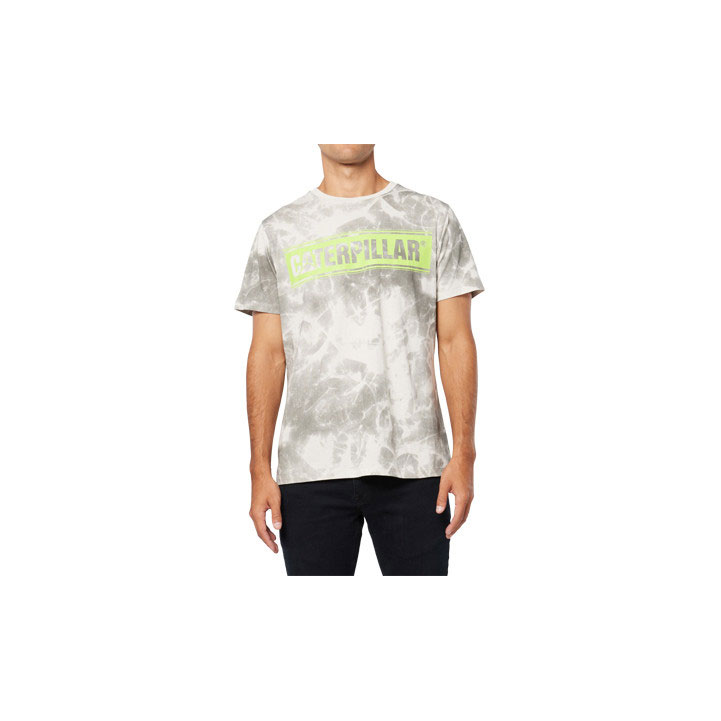 Caterpillar Connect Energy Aop Men's Tee Shirts Lunar Rock USA | 748251-ELP