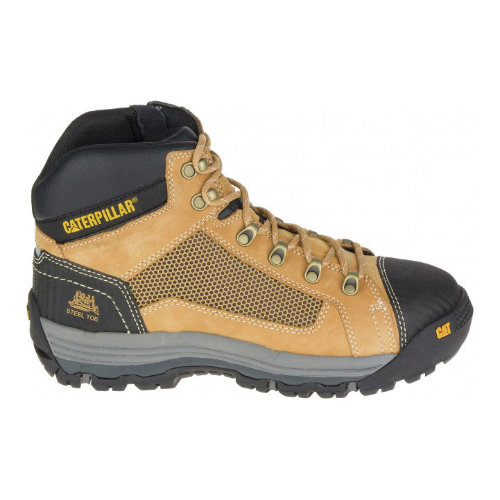 Caterpillar Convex Steel Mid Men's Work Boots Honey Brown USA | 241950-WIC