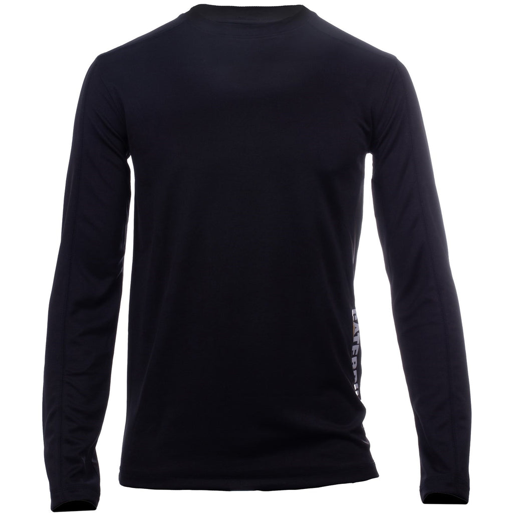 Caterpillar Coolmax Long Sleeve Men's Tee Shirts Black USA | 162497-VGJ