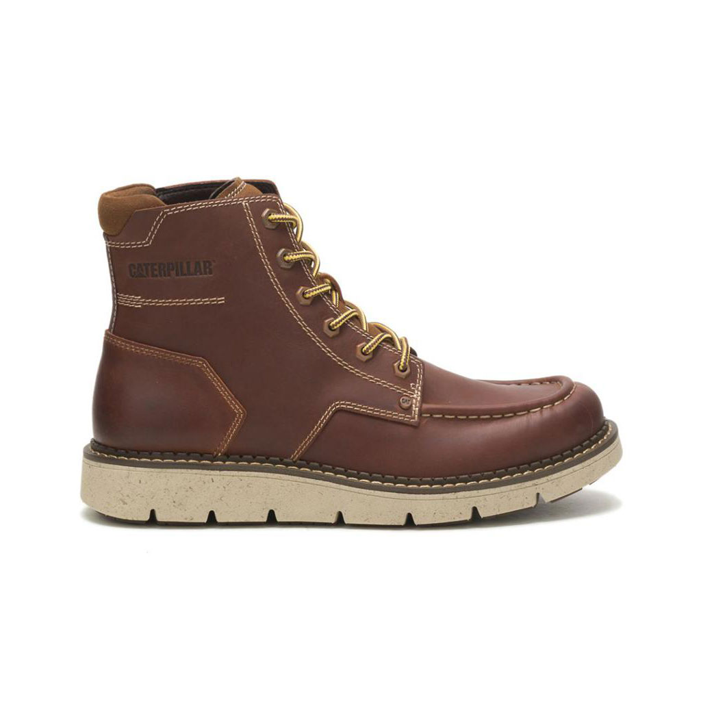 Caterpillar Covert Men's Casual Boots Leather Brown USA | 369471-ZFN