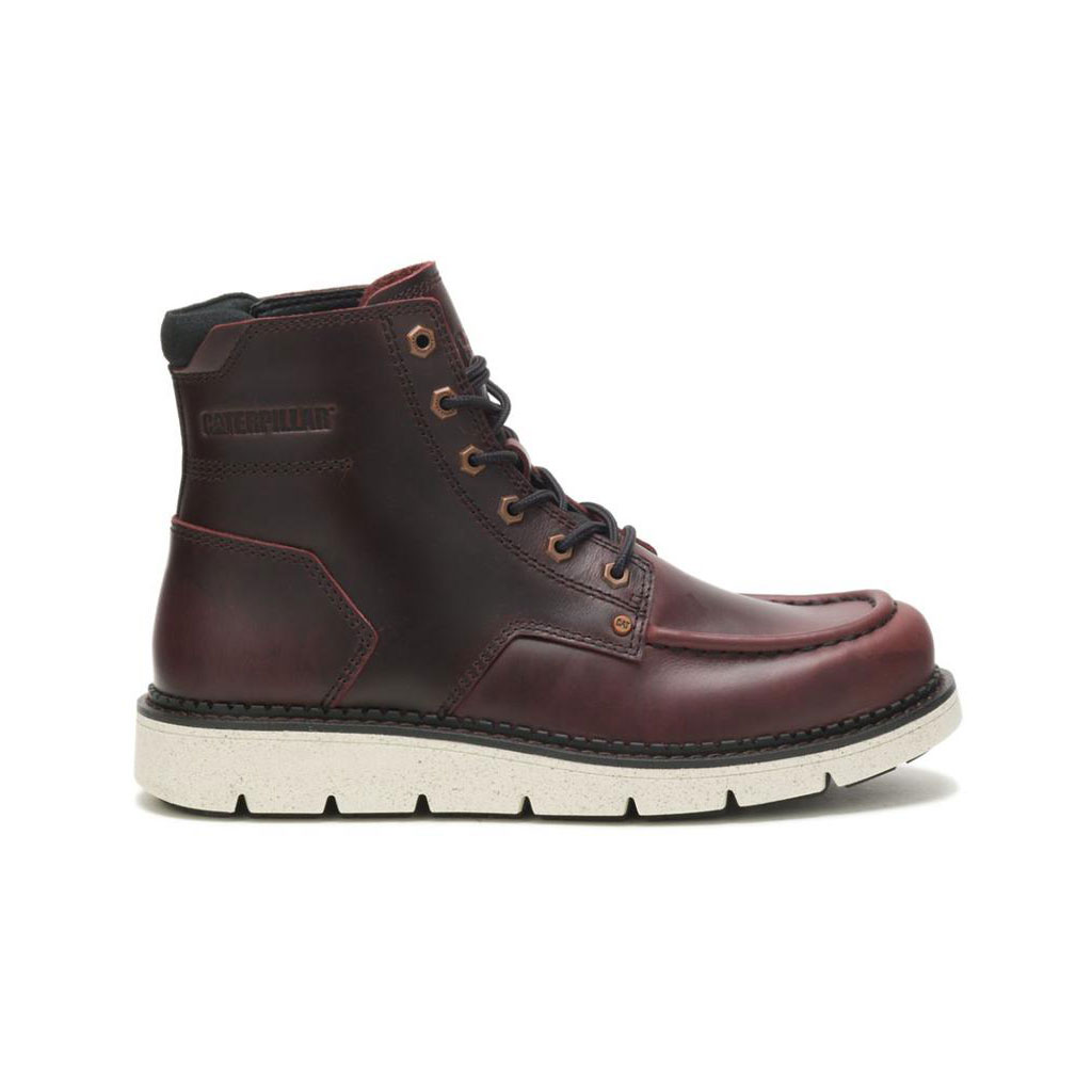 Caterpillar Covert Men's Casual Boots Oxblood Burgundy USA | 081754-OTG