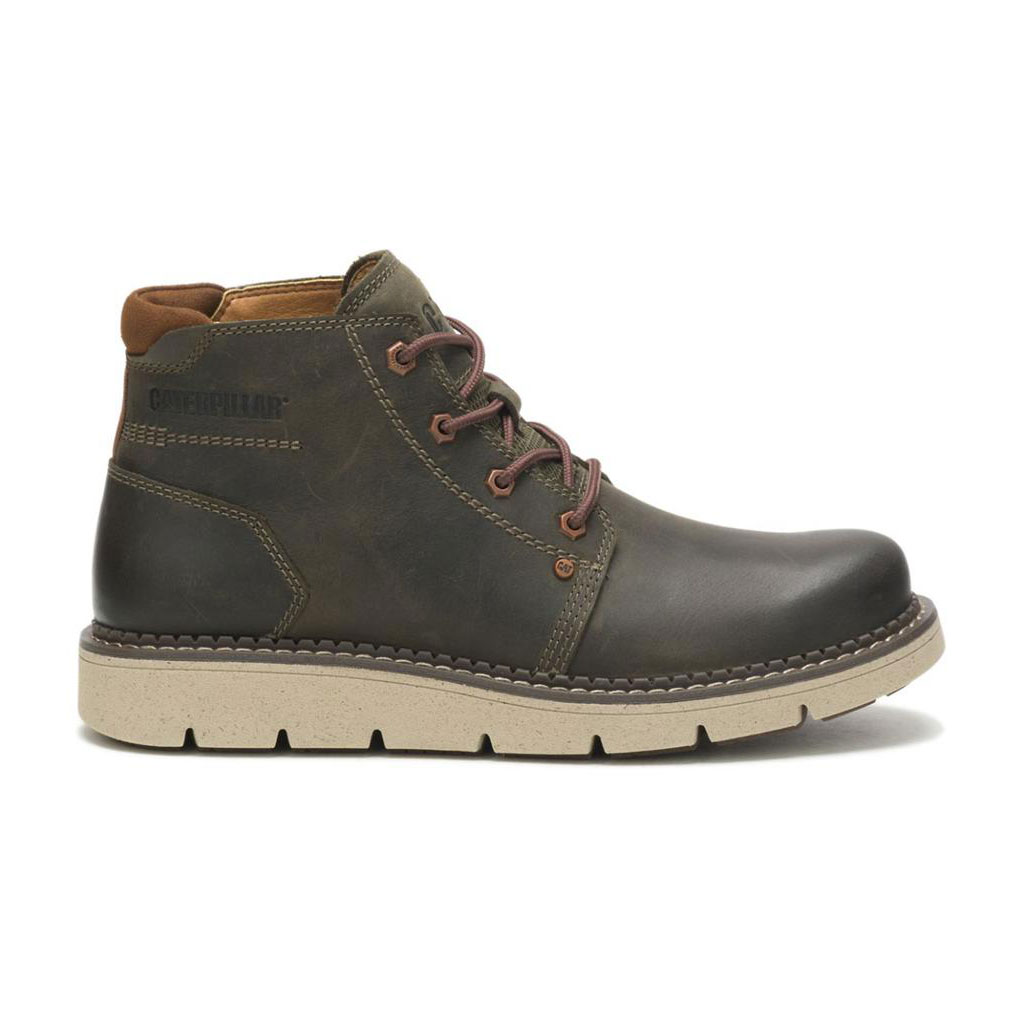 Caterpillar Covert Mid Waterproof Men's Casual Boots Olive Night USA | 230584-JMB