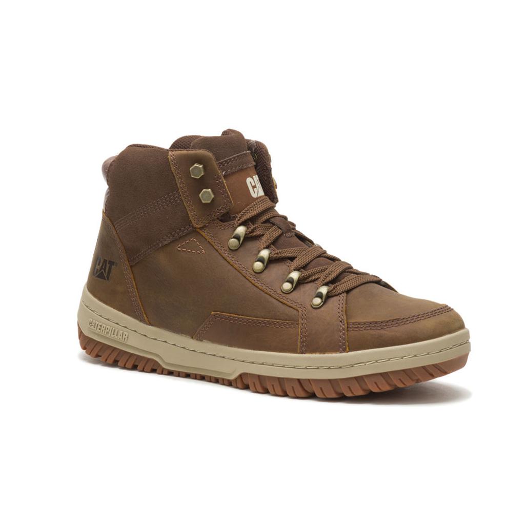 Caterpillar Crate Men's Work Boots Brown USA | 763920-SAI