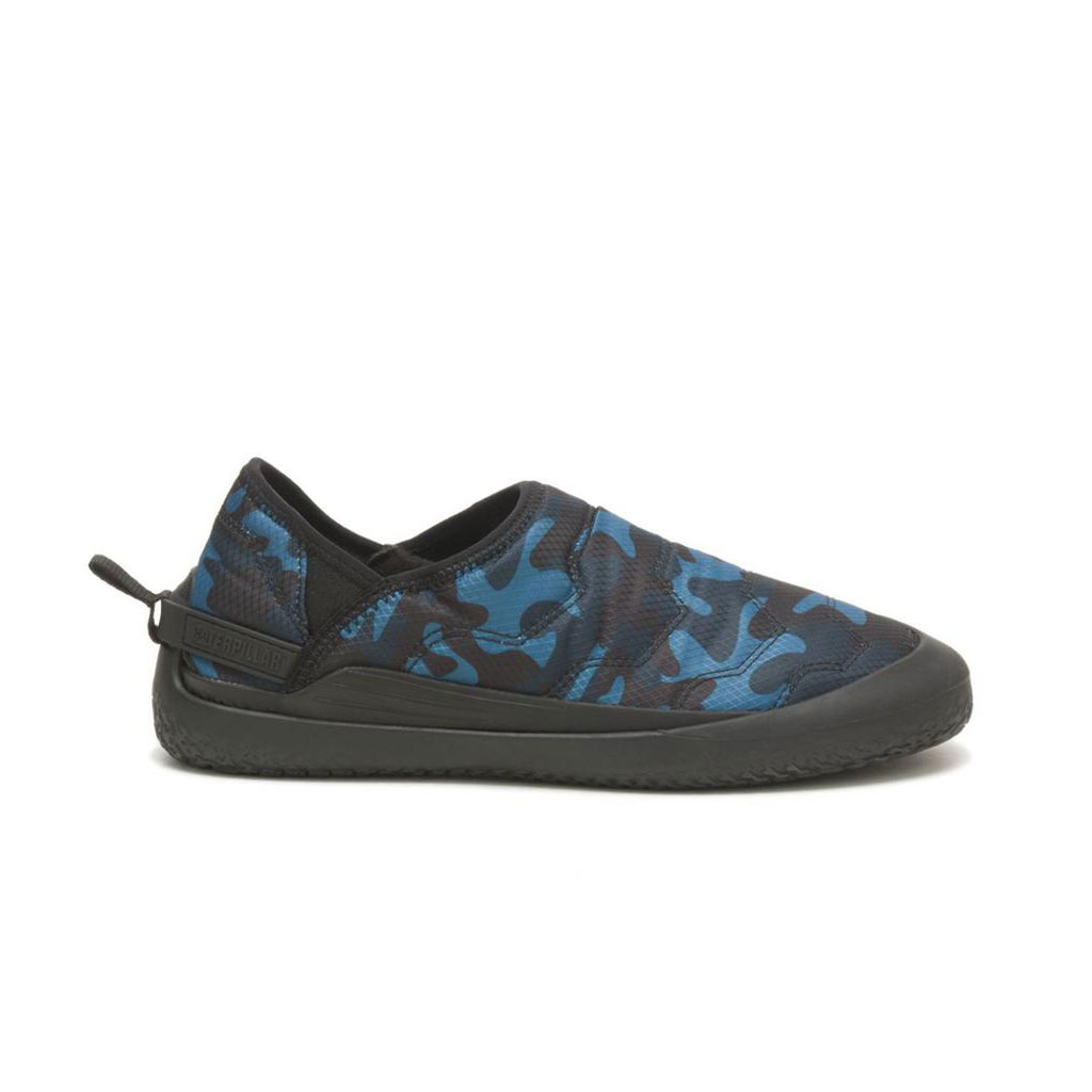 Caterpillar Crossover Men's Slip Ons Blue Camo USA | 764908-LYA