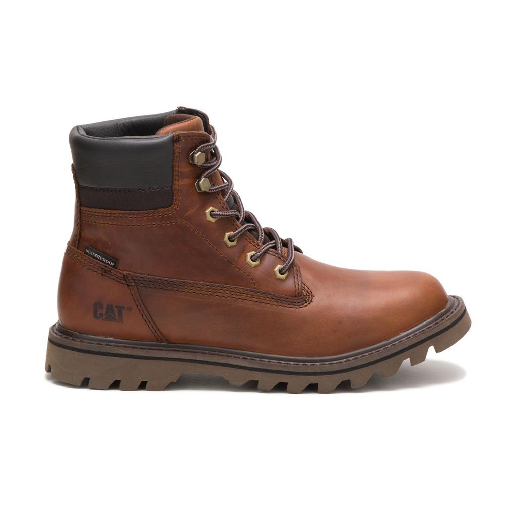 Caterpillar Deplete Waterproof Men's Work Boots Brown USA | 395028-NSY