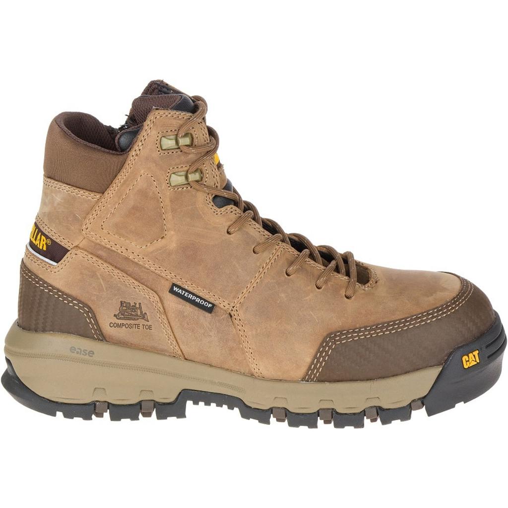 Caterpillar Device Waterproof Ct Men's Work Boots Dark Beige USA | 964270-JRS