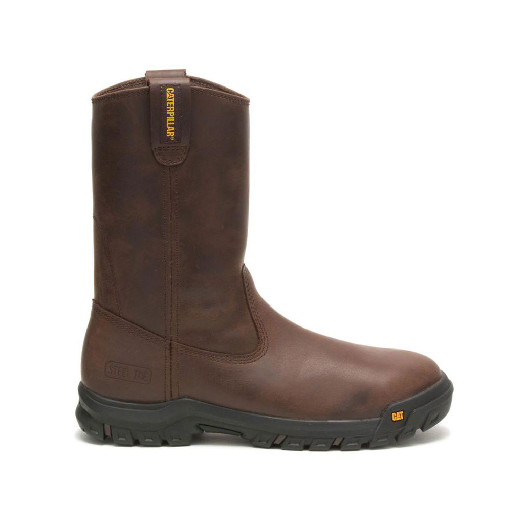 Caterpillar Drawbar Steel Toe Men's Work Boots Summer Brown USA | 520437-FSY