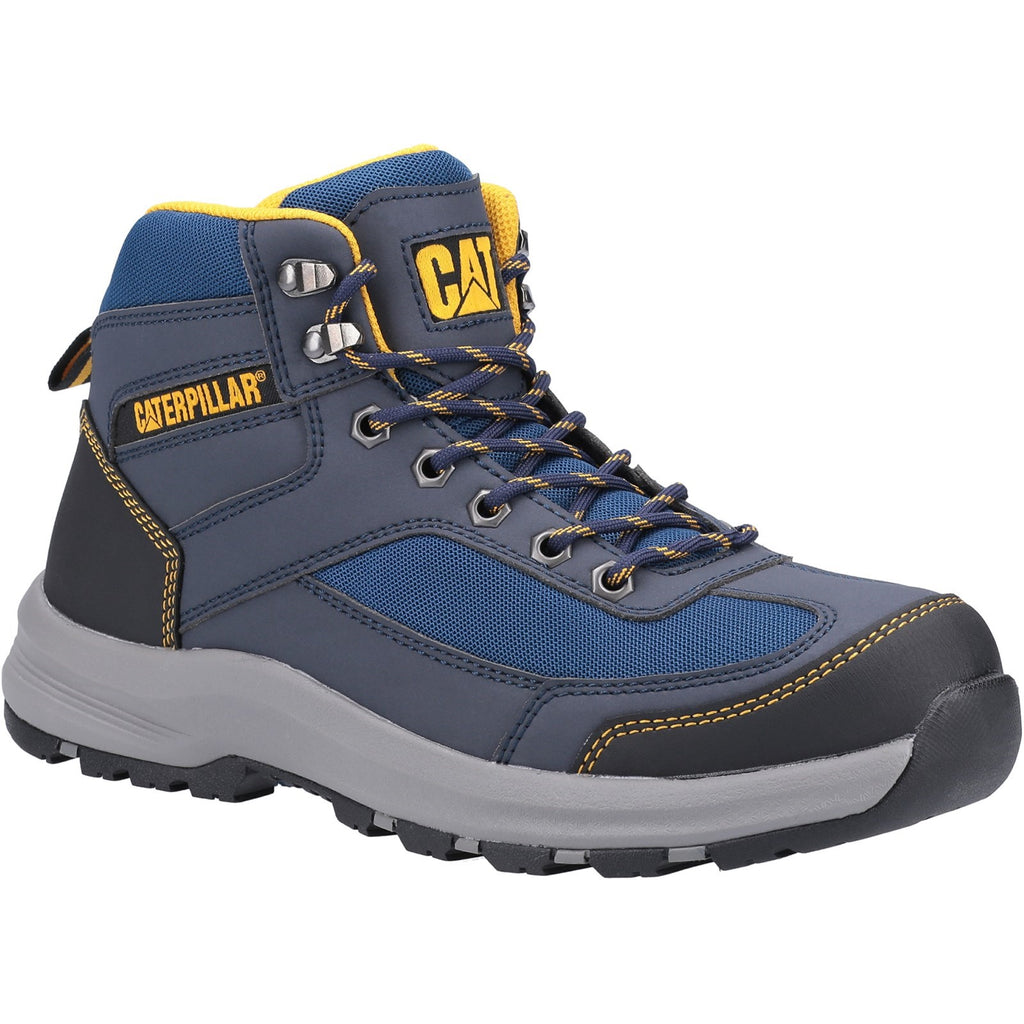 Caterpillar Elmore Mid Hiker S1 Men's Safety Boots Navy USA | 473125-FML