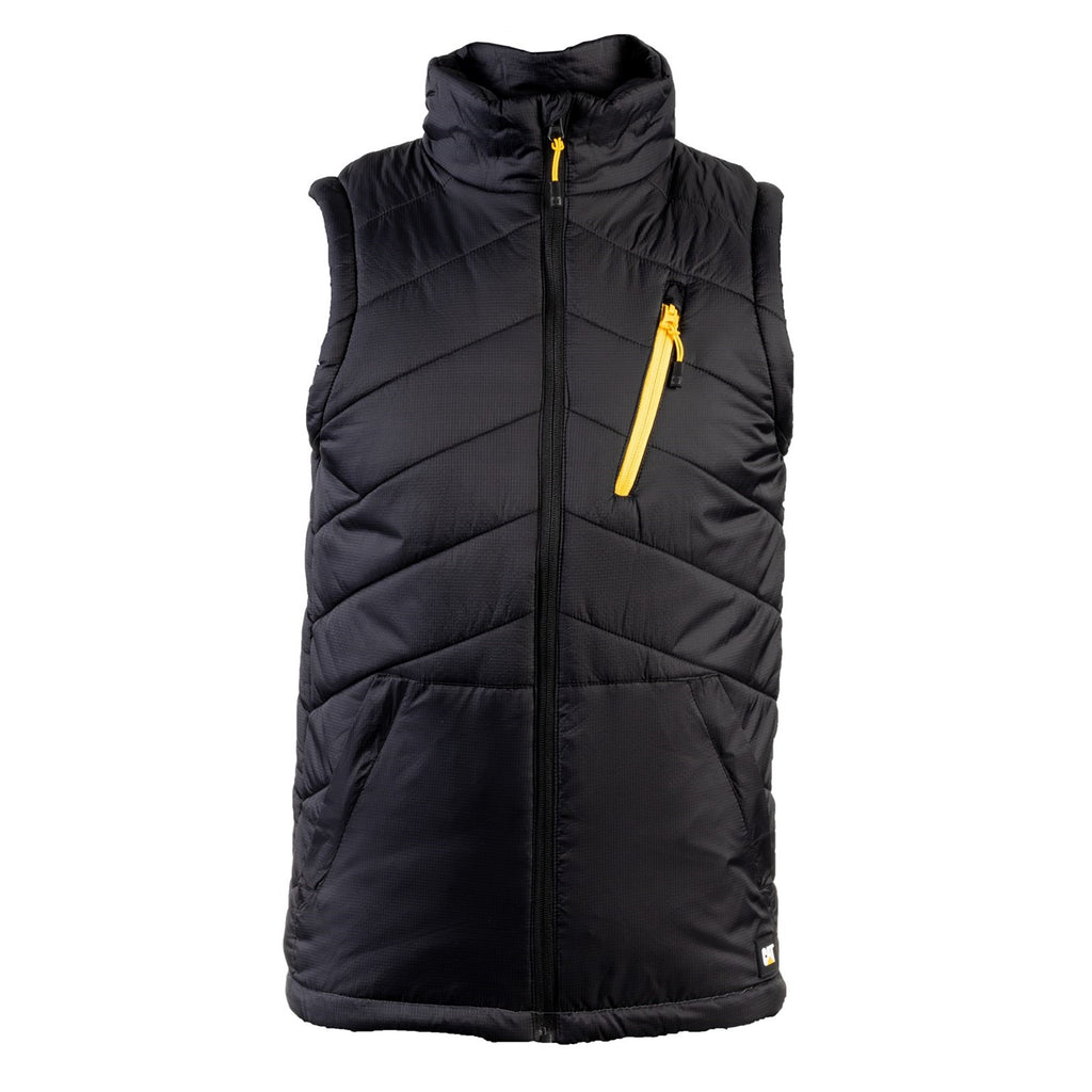 Caterpillar Essentials Body Warmer Men's Vests Black USA | 428735-NEJ