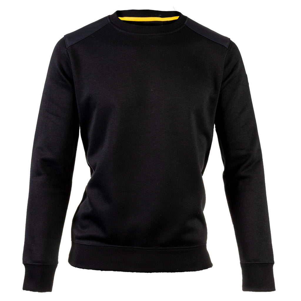 Caterpillar Essentials Crewneck Men's Sweatshirts Black USA | 287965-AIQ