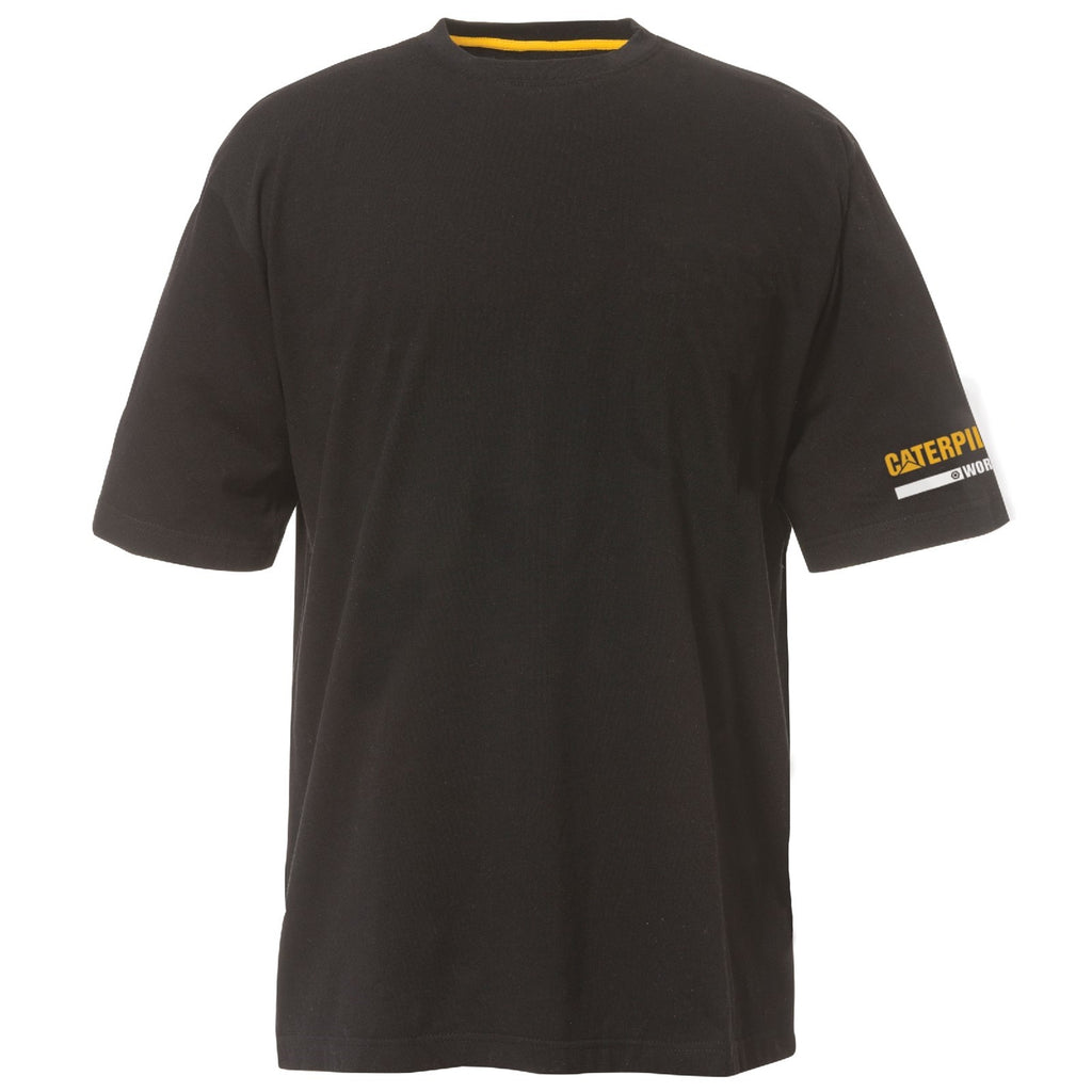 Caterpillar Essentials S/S Men's Tee Shirts Black USA | 926478-XML