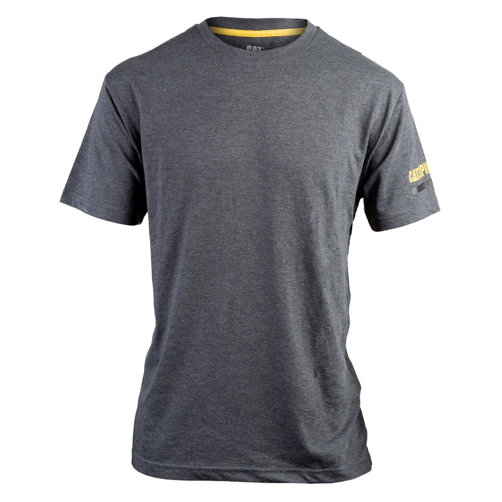 Caterpillar Essentials S/S Men's Tee Shirts Dark Grey USA | 986510-CXL