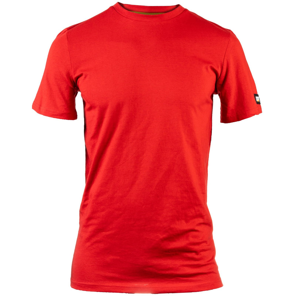 Caterpillar Essentials Short-Sleeve Men's Tee Shirts Hot Red USA | 125897-ZXY