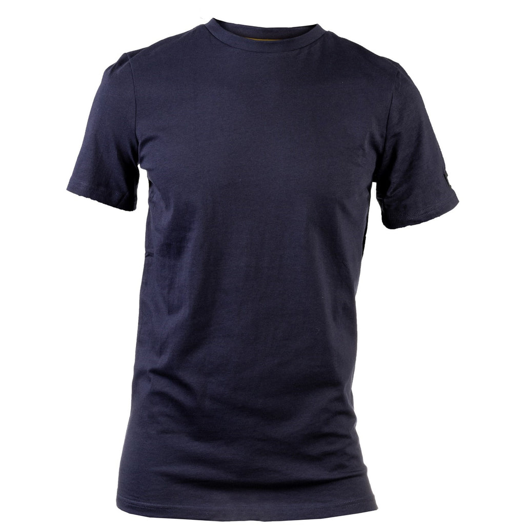 Caterpillar Essentials Short-Sleeve Men's Tee Shirts Navy USA | 207684-GBS