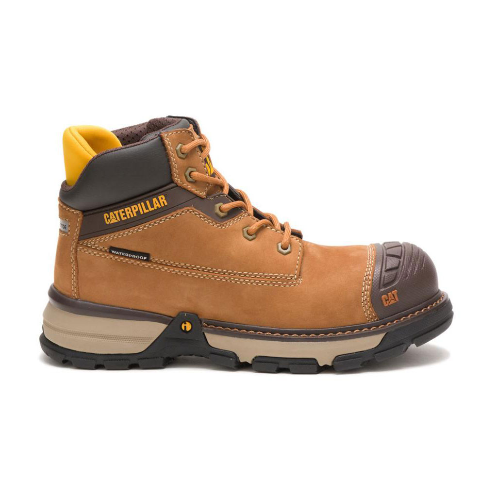 Caterpillar Excavator Superlite Waterproof Carbon Composite Women's Work Shoes Sudan Brown USA | 054782-XQC