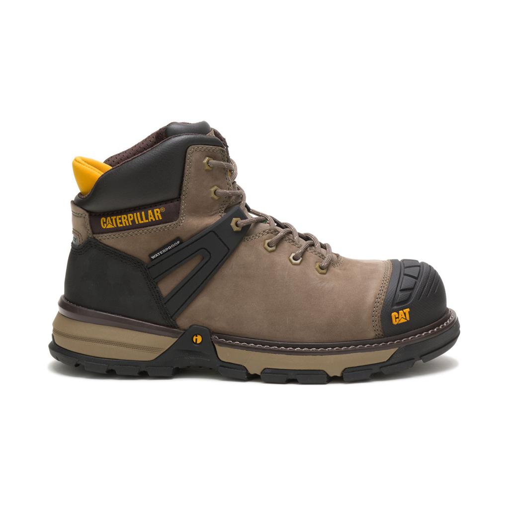 Caterpillar Excavator Superlite Waterproof Nano Toe Csa Men's Work Boots Brown USA | 189762-BVL