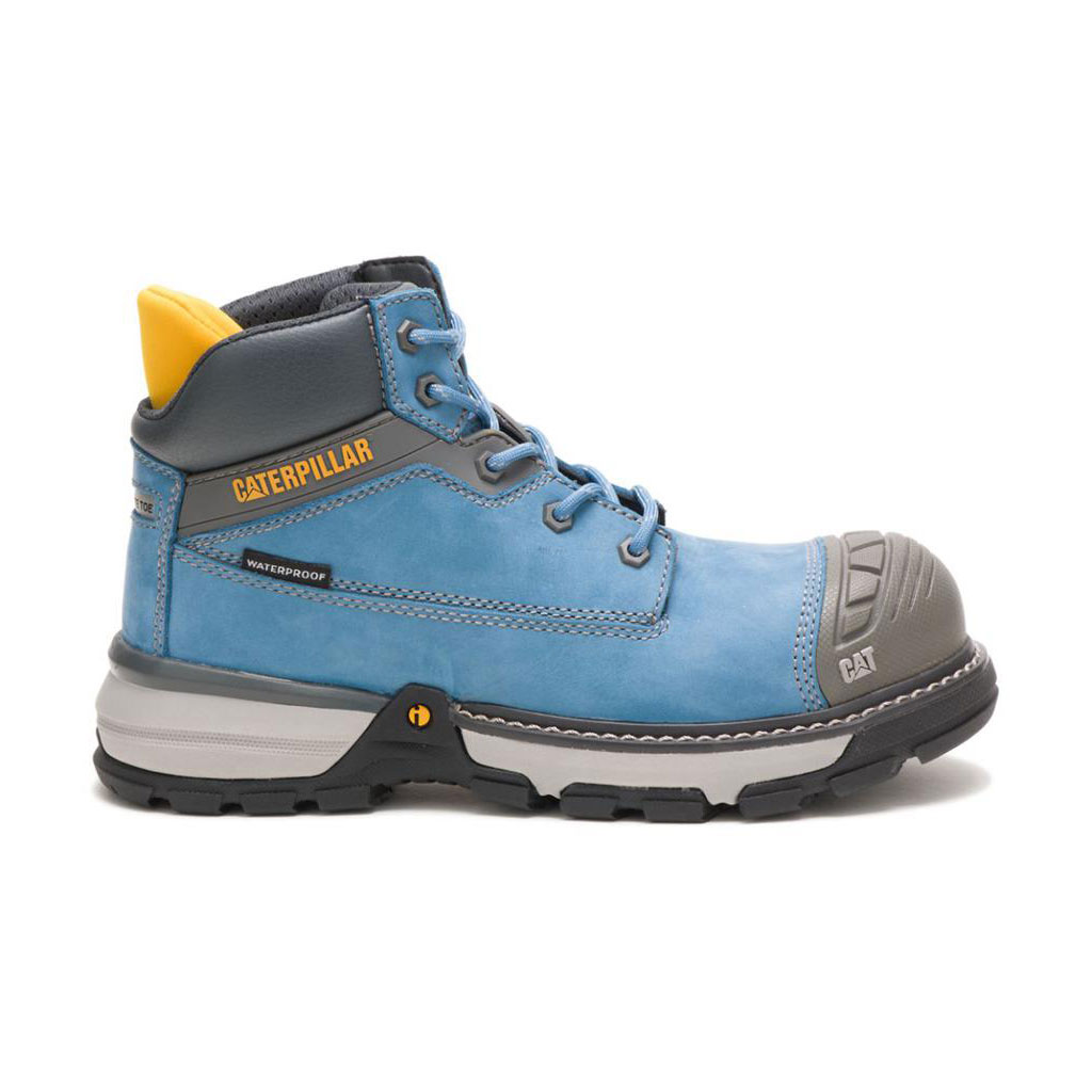 Caterpillar Excavator Superlite Waterproof Carbon Composite Toe Women's Safety Toe Boots Blue Heaven USA | 417920-KHM