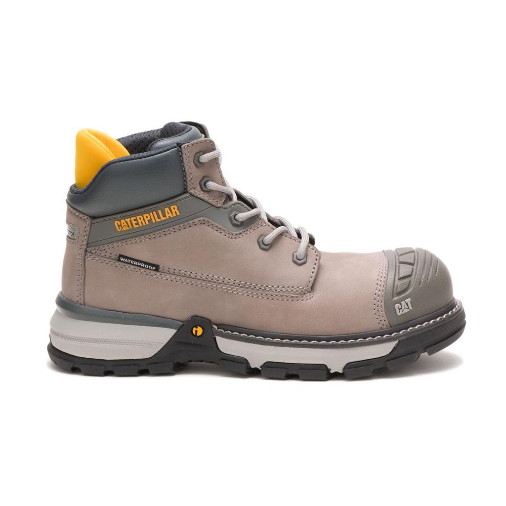 Caterpillar Excavator Superlite Waterproof Nano Toe Women's Work Boot Khaki USA | 843692-EDA