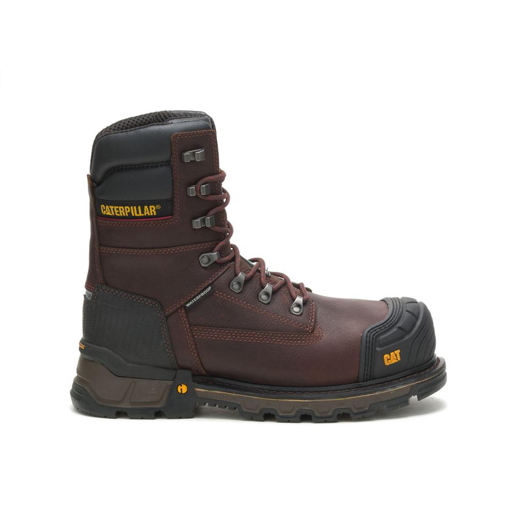 Caterpillar Excavator Xl 8" Wp Tx Ct Csa Men's Work Boots Brown USA | 895234-KVZ