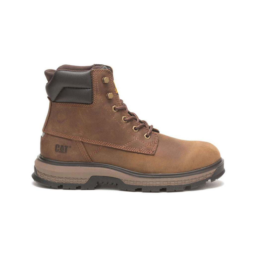 Caterpillar Exposition 6" Men's Work Boots Pyramid Brown USA | 619783-PDO