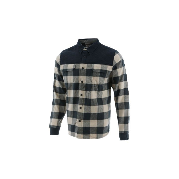 Caterpillar Foundation Hybrid Flannel Long Sleeve Men's Shirts Gunmetal Black USA | 075968-ESN