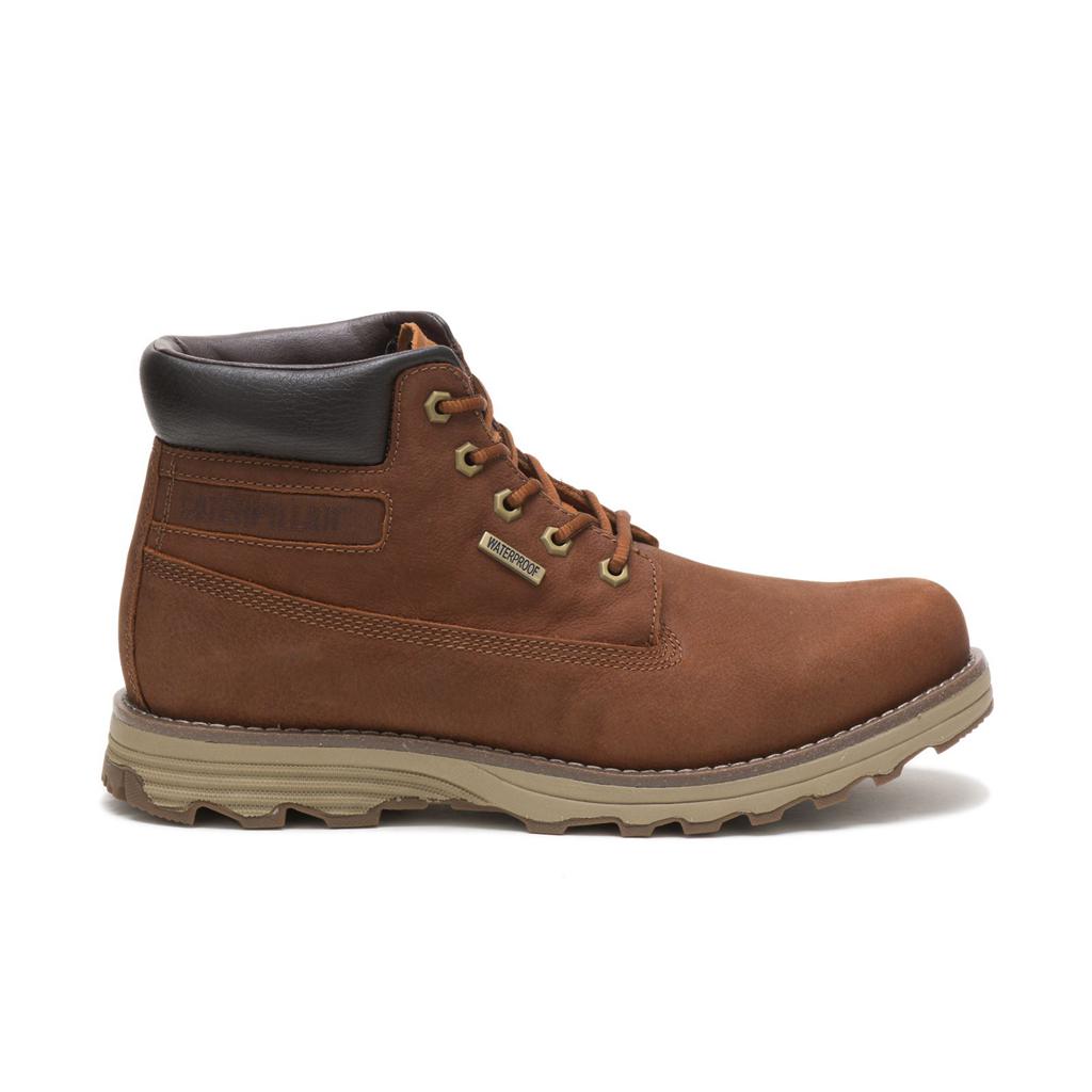 Caterpillar Founder Waterproof Thinsulate™ Men's Waterproof Boots Brown USA | 812465-YOI