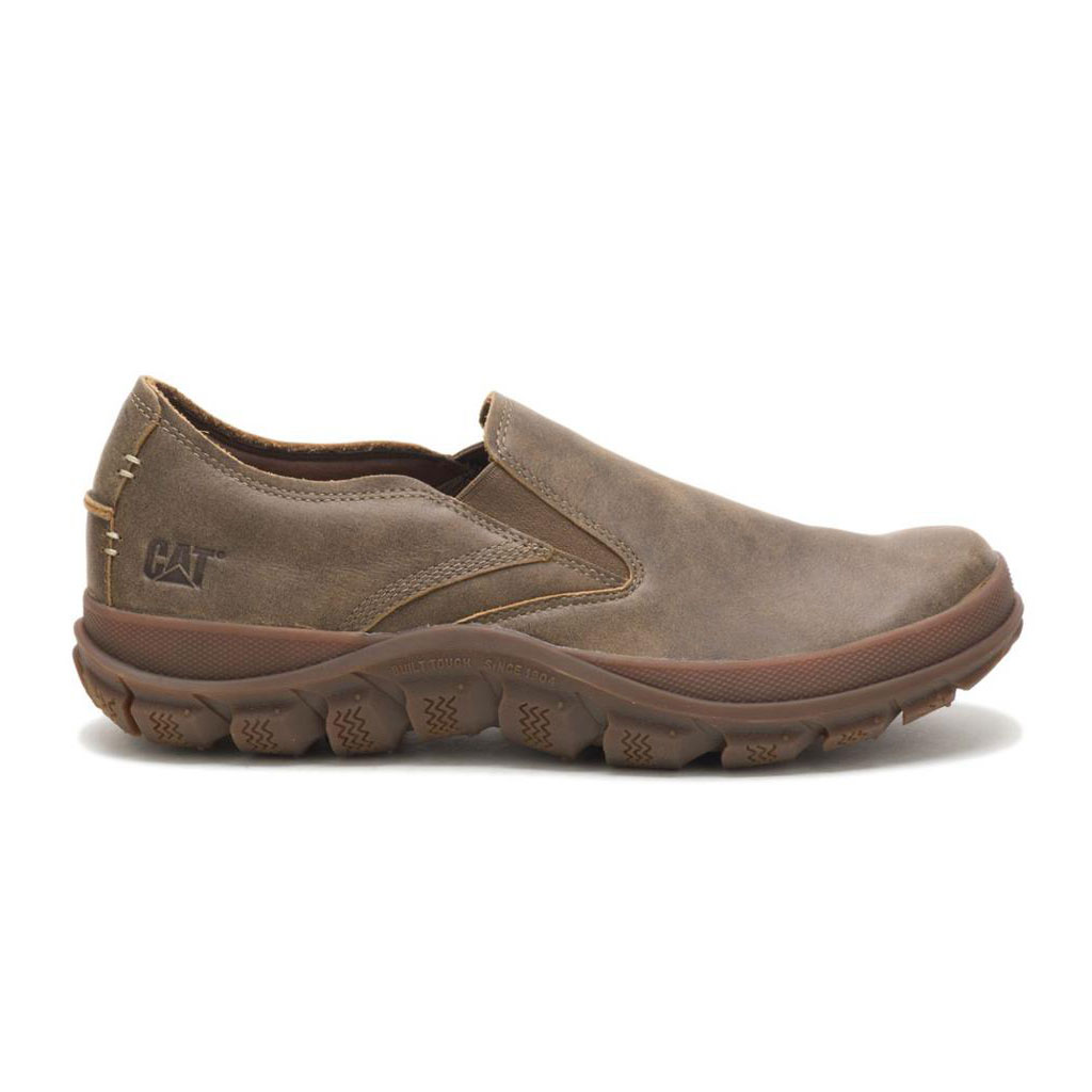 Caterpillar Fused Slip On Men's Sneakers Beaned Khaki USA | 942710-QBF