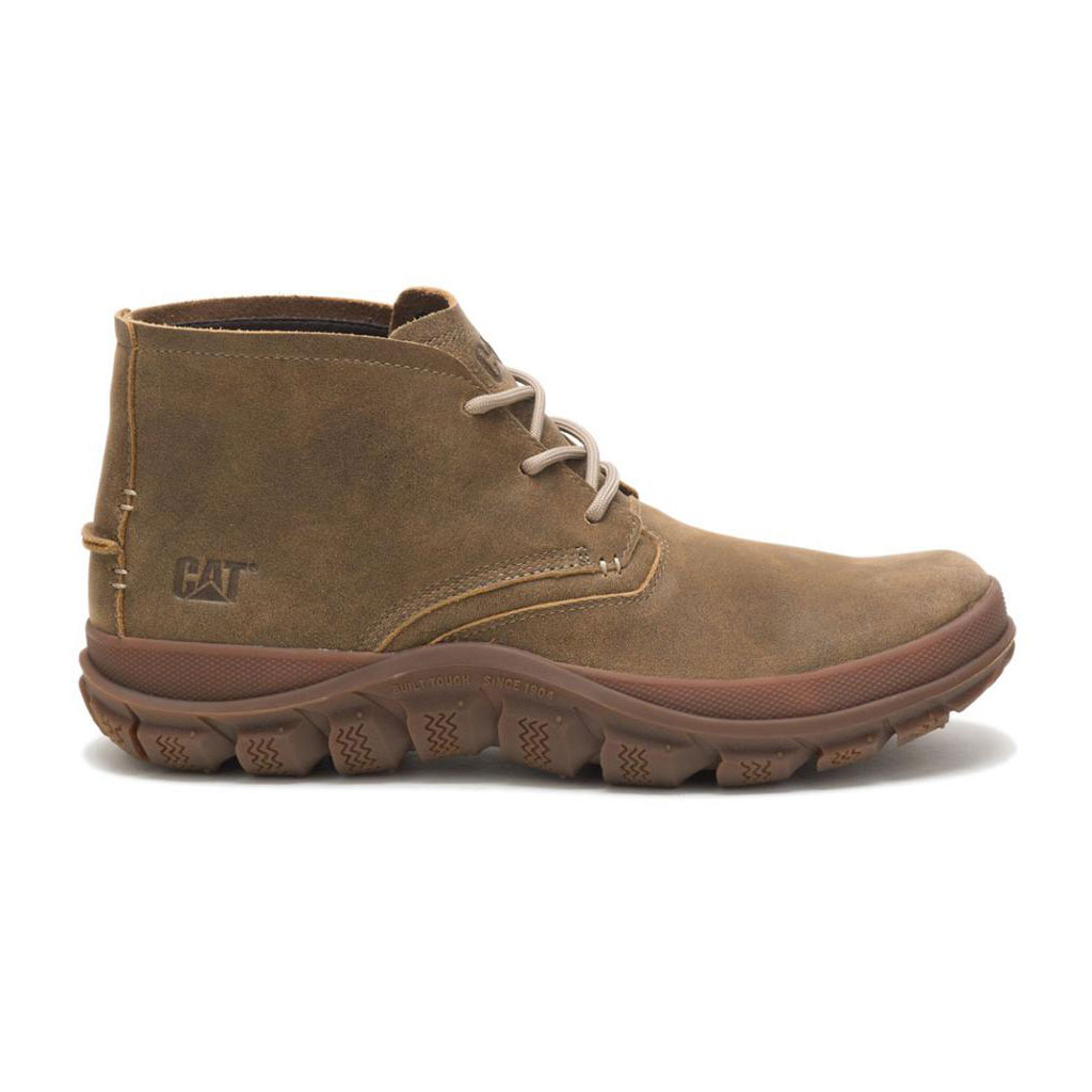 Caterpillar Fused Tri Mid Men's Casual Boots Beaned Khaki USA | 819507-THO