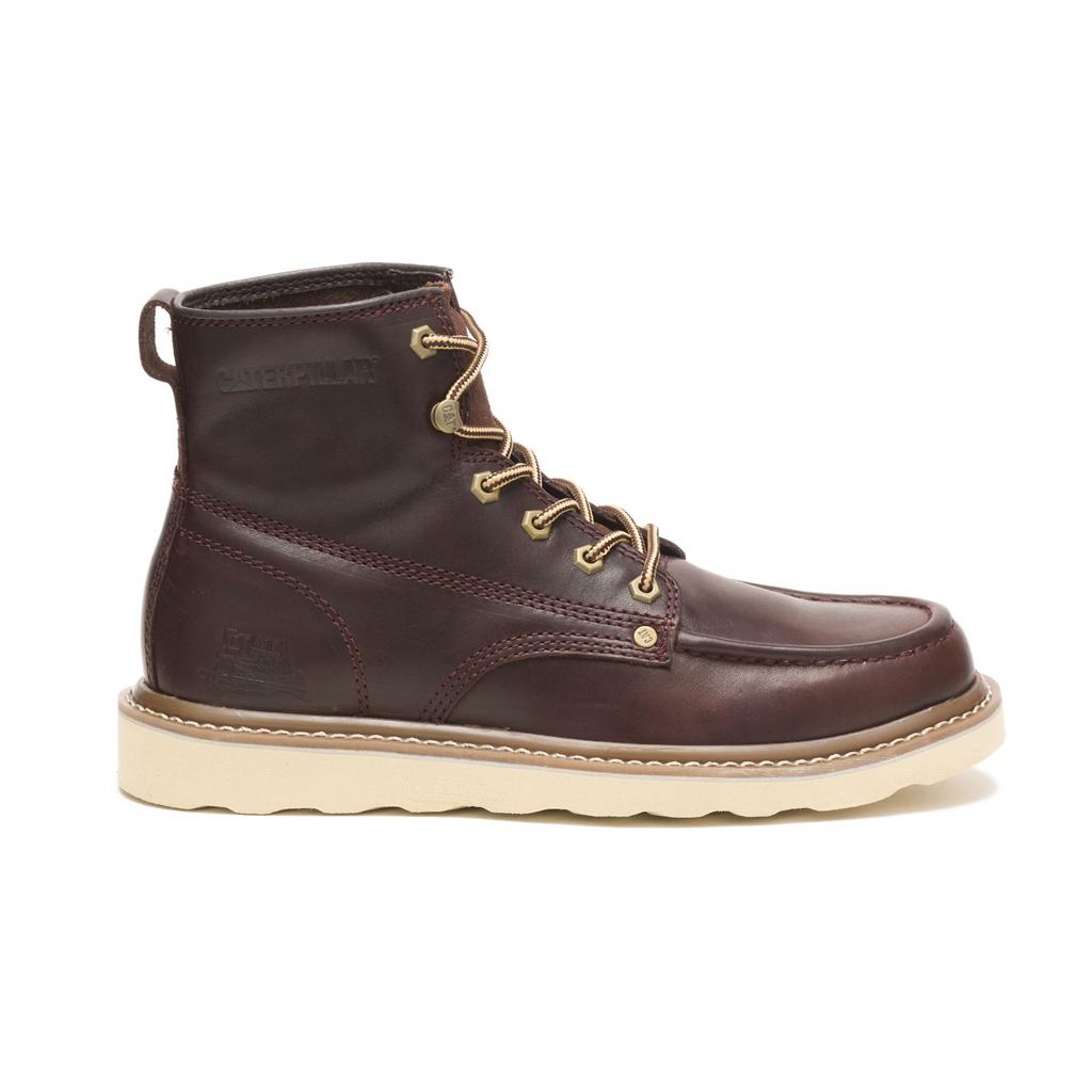 Caterpillar Glenrock Mid Men's Casual Boots Dark Brown USA | 431069-GBW