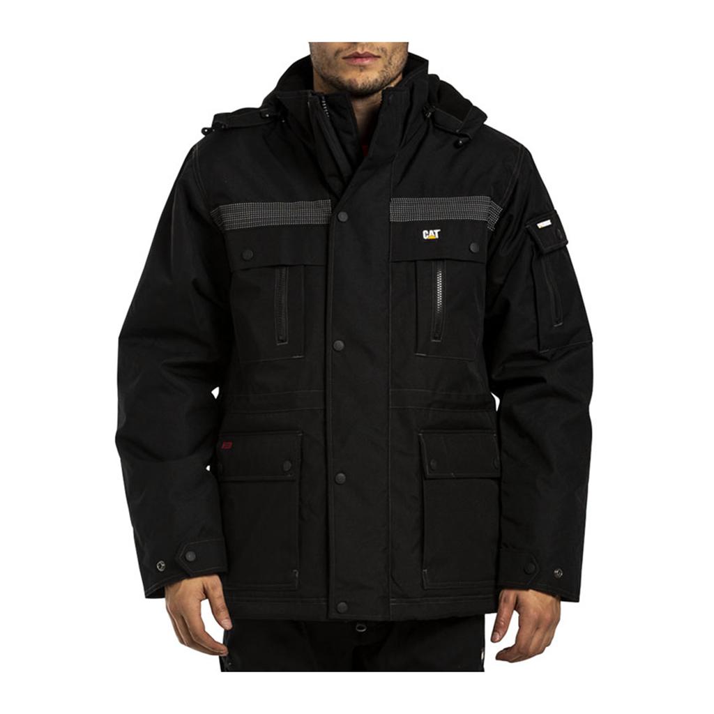 Caterpillar Heavy Insulated Men's Jackets Black USA | 296501-BPJ