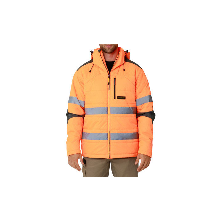 Caterpillar Hi Vis Boreas Taped Men's Jackets Hi-Vis Orange USA | 091352-ZPN