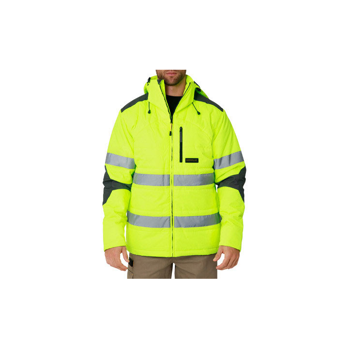 Caterpillar Hi Vis Boreas Taped Men's Jackets Hi-Vis Yellow USA | 276489-HYO