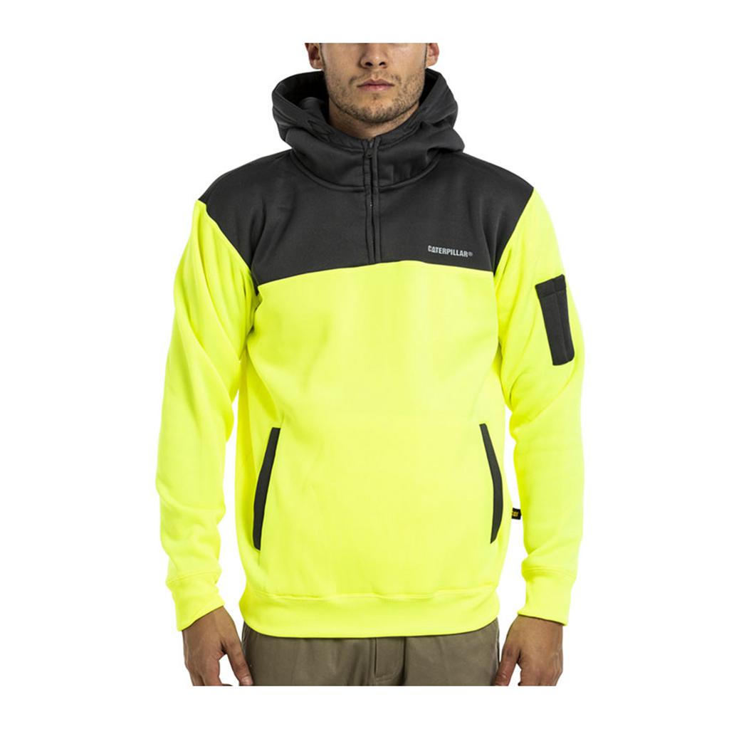 Caterpillar Hi Vis Men's Sweatshirts Yellow/Grey USA | 412578-RPG