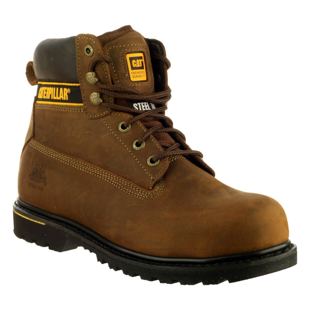 Caterpillar Holton S3 Men's Goodyear Welted Safety Boots Brown USA | 528430-JUS