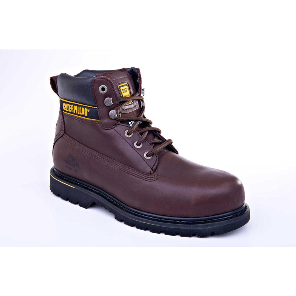 Caterpillar Holton St - Sa Men's Safety Toe Boots Burgundy USA | 034175-MEW