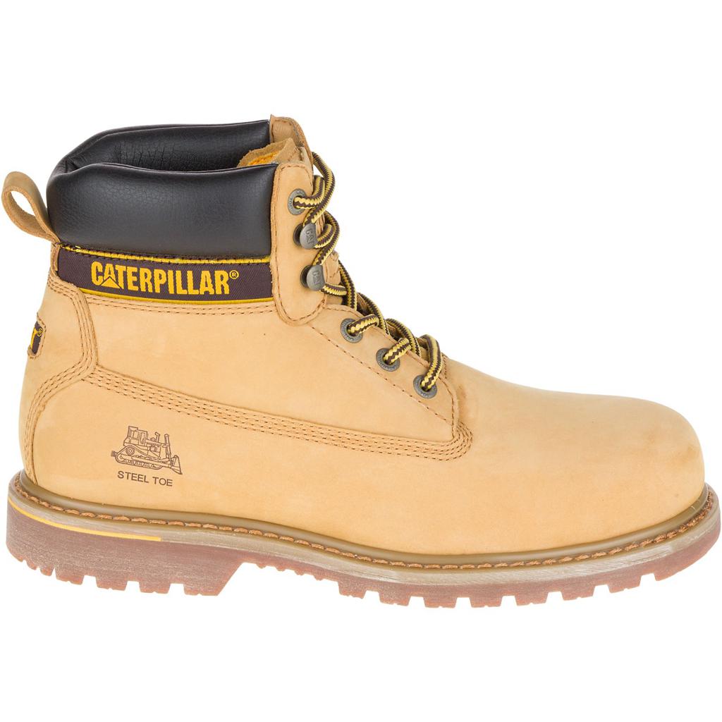 Caterpillar Holton Steel Toe S3 Hro Src Men's Work Boots Orange USA | 239617-DIM