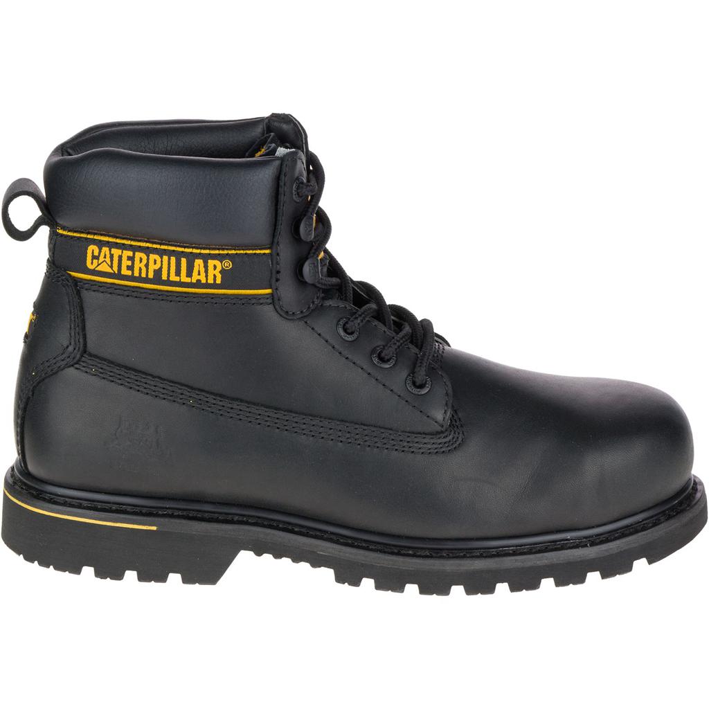 Caterpillar Holton Steel Toe S3 Hro Src Men's Work Boots Black USA | 420319-KAZ