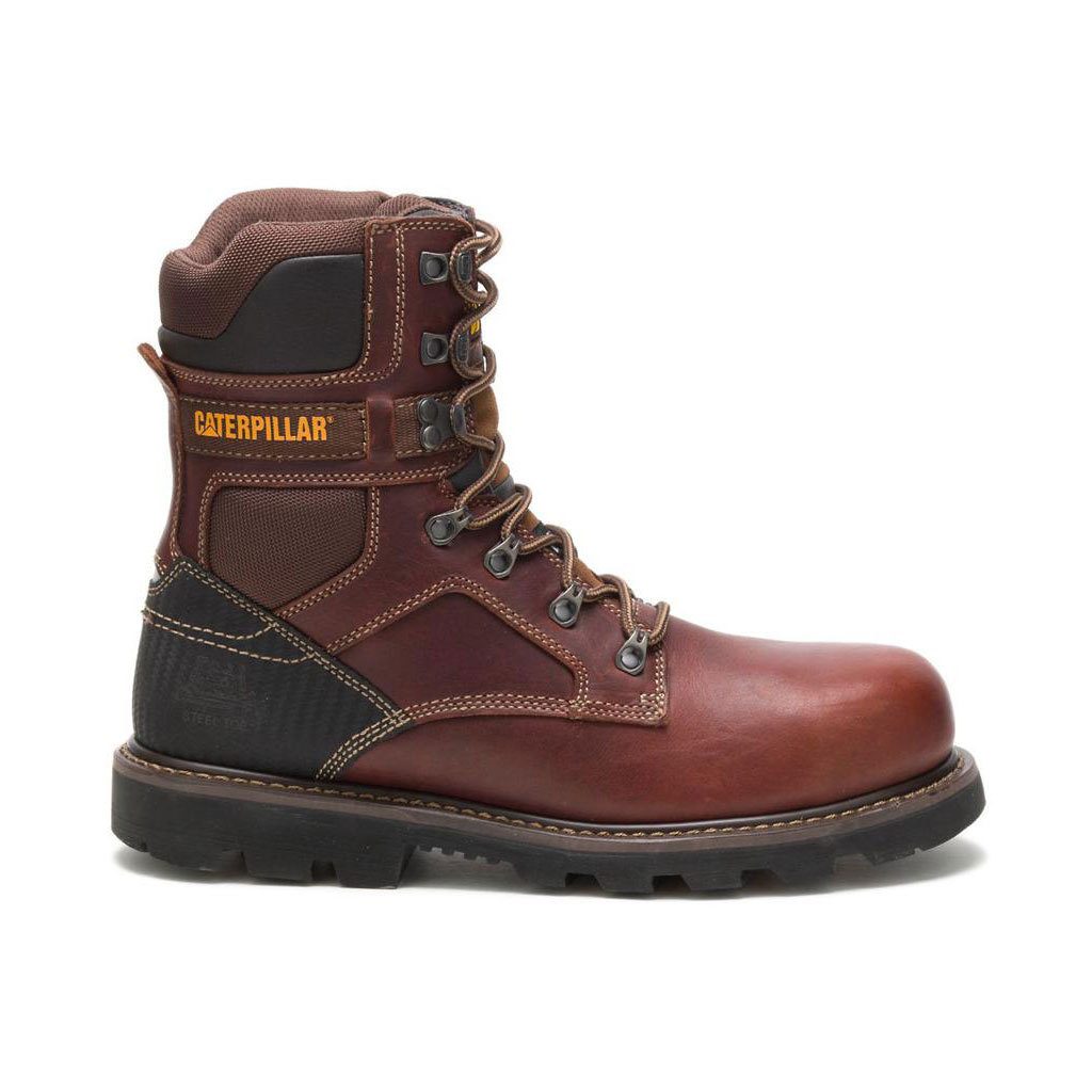 Caterpillar Indiana 2.0 Steel Toe - 8" Men's Work Boots Brown USA | 493821-KVN