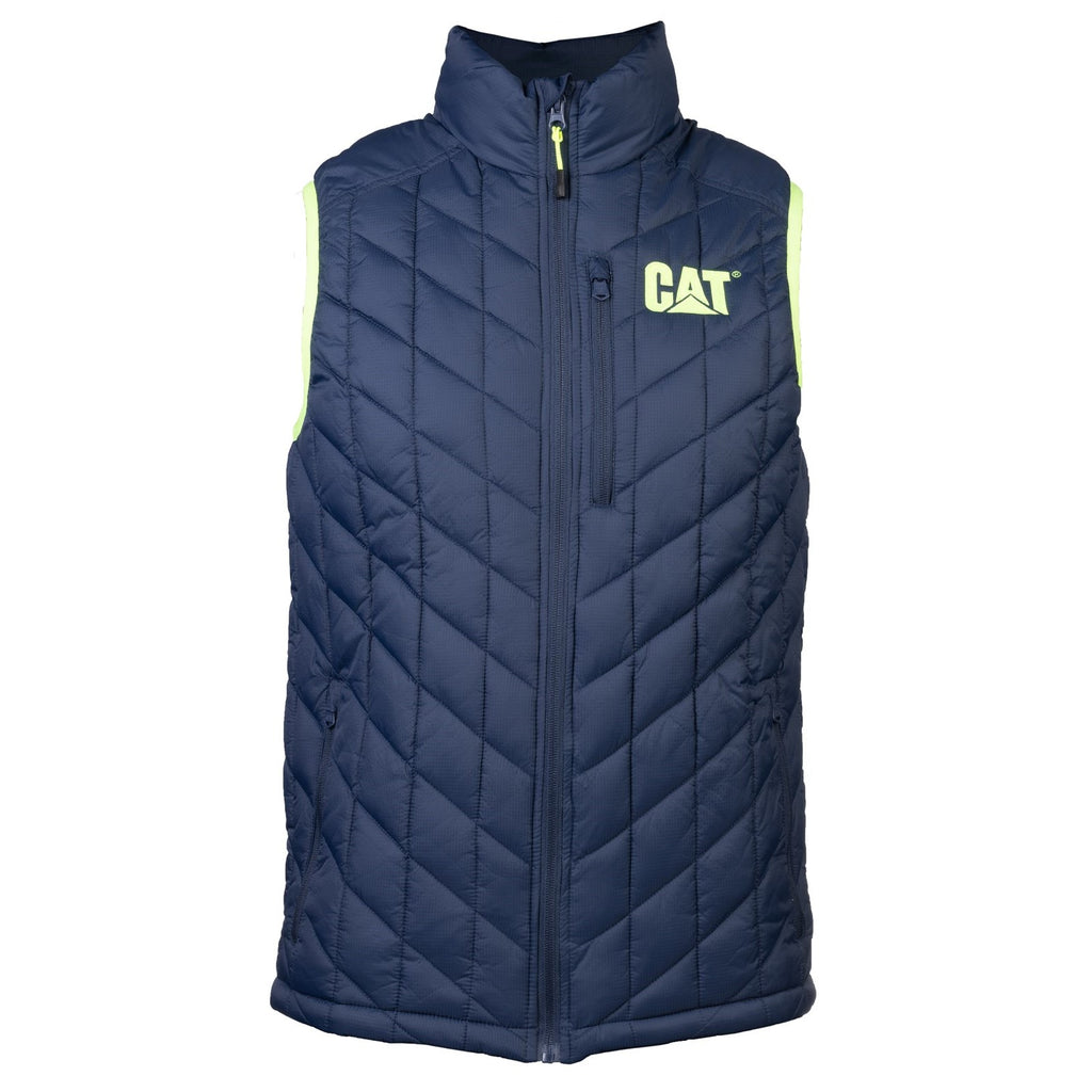 Caterpillar Insulated Detroit Men's Vests Blue USA | 672854-QGV