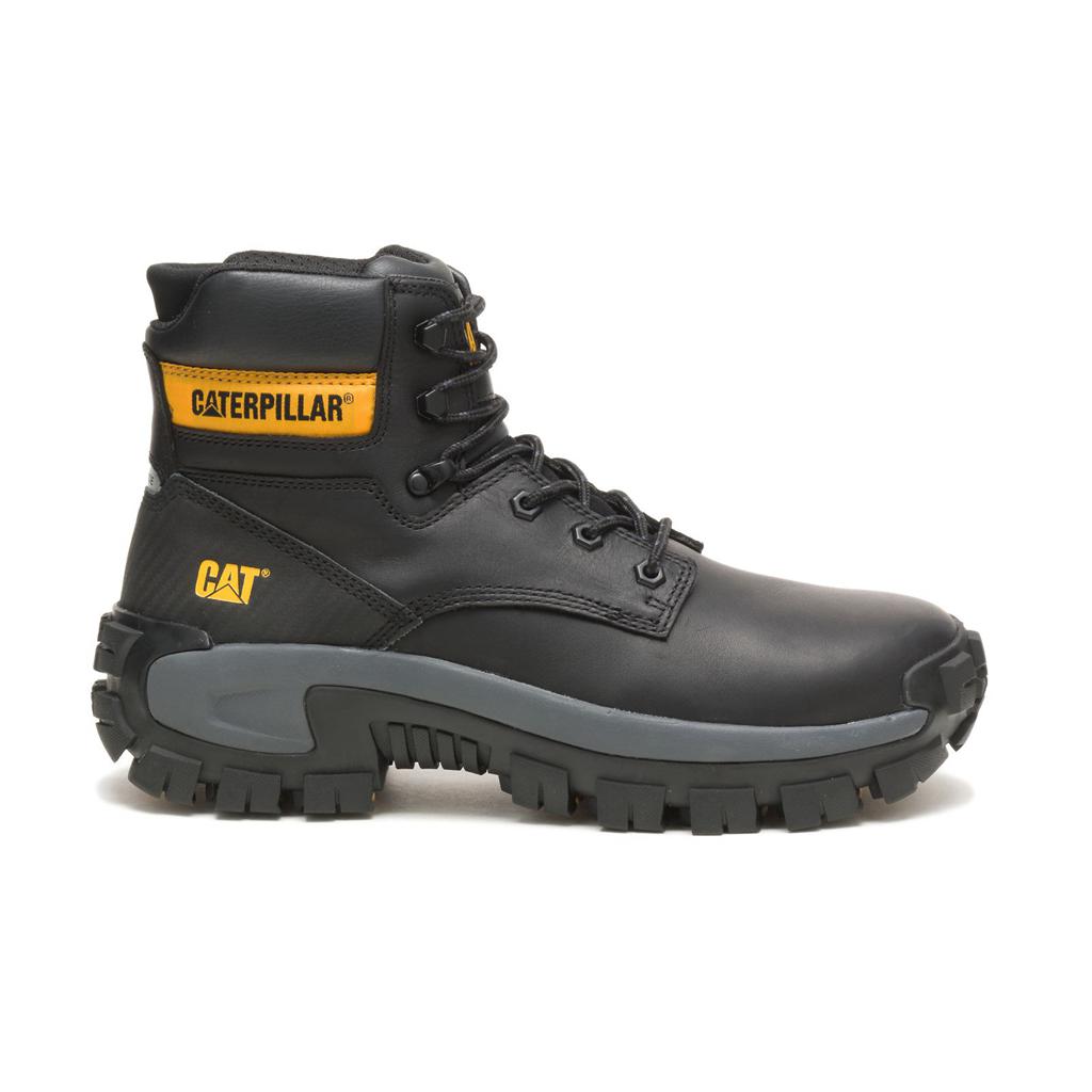 Caterpillar Invader Hi Steel Toe Men's Steel Toe Boots Black USA | 285937-XHP